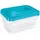 KEEEPER Frischhaltedose eckig blau 20,5 x 15,5 x 6,5 cm 3 x 1,25 l