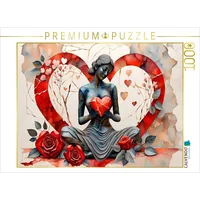 Calvendo Puzzle Flammender Liebe 1000 Teile Lege-Größe 64x48cm Foto-Puzzle
