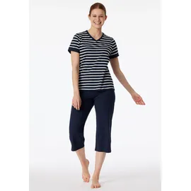SCHIESSER Schlafanzug Casual Essentials Blau 5XL