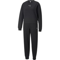 PUMA Damen Loungewear Suit FL Trainingsanzug, Schwarz, XS