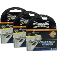 Wilkinson Quattro Titanium Precision 3 x 4 Rasierklingen Ersatzklingen Set