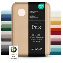 schlafgut Pure Baumwolle 90 x 190 - 100 x 220 cm red light