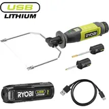 Ryobi 4 V USB-LITHIUM Akku-Heißdrahtschneider RHC4-120G, inkl. 1 x 4 V 2,0 Ah Akku und USB-C Ladekabel