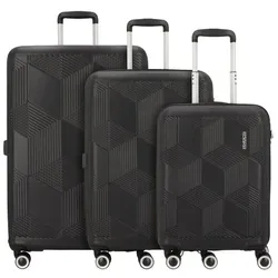 American Tourister Sunchaser 4 Rollen Kofferset 3-teilig black