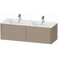 Duravit XViu Waschtisch-Unterschrank XV40290B175 128x48x40cm, 2 Auszüge, wandhängend, champagner