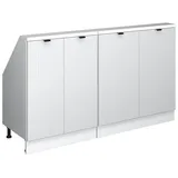 Vicco Rion 140 x 81,6 x 46 cm Weiß Riffel