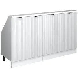 Vicco Rion 140 x 81,6 x 46 cm Weiß Riffel