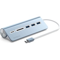 Satechi Type-C Aluminum USB Hub & Card Reader - USB 3.0 - 3 - Blau