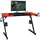 Costway Gamingtisch Z-förmig rot schwarz PC