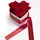 ROSEMARIE SCHULZ Heidelberg Rosenbox Herzform Mutter Geschenk Blumen 3 Infinity Rosen Satinband Goldschrift (Rot, 3 Rosen Mama, ich hab Dich lieb)