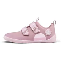 Affenzahn Barfußschuh Baumwolle Lucky Klettverschluss Vegan rutschfest Flexibel Reflektierend für den Sommer in Größe 21-32 Einhorn - Pink - 30 EU