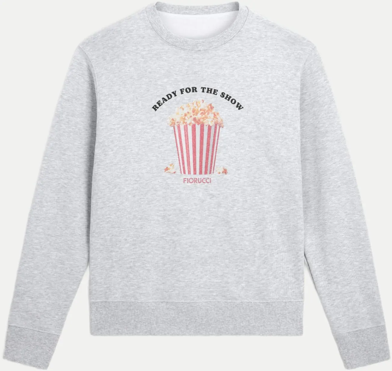 Sweatshirt mit Popcorn-Print grey S