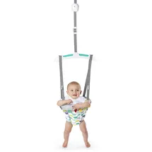 Bright Starts Bright Starts, Playful Parade Türhopser, einfach anzubringen, kein Werkzeug erforderlich, auch für unterwegs geeignet, mit Taggies Schlaufen zum Greifen, Ziehen und Spielen, 6 - 12 monate