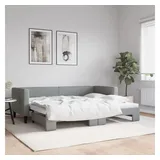 vidaXL Tagesbett 80 x 200 cm Hellgrau