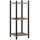 Vicco Eckregal Bivio, Goldkraft Eiche/Anthrazit, 30 x 72 cm 3 Ablageflächen, zur Aufbewahrung in Ecken und einfachen Wandmontage