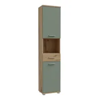 Forte Hochschrank »Champ«, Hochschrank, Stauraum, 2 Türen, Schubkasten, grün