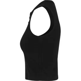 URBAN CLASSICS Ladies Lace Up Cropped Top Schwarz S