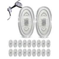 SPORTS WORLD VISION Brillen ovale Nasenpads | 11.5mm einschraubbare große Nasenpads aus Premium Silikon für Brillen | 5 Paar Reparaturset für Nasenpads für Brillen