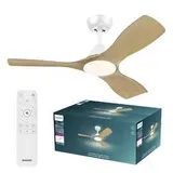 Philips LED Olas Deckenventilator 30 W mit Fernbedienung, Dimmbar