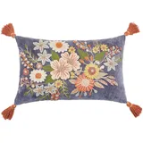 BUTLERS Bohemian Dekokissen 50 x 35 cm Blau