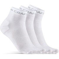 Craft Core Dry Mid Socken - Weiß, Größe 43-45