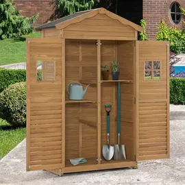 MCombo Gartenschrank 57 x 109 x 180 cm Natur