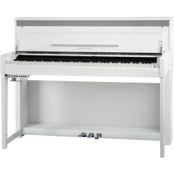 Classic Cantabile UP-1 WH Upright E-Piano Weiß Hochglanz