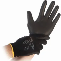 Hygostar® Black Ace Nylon-Feinstrickhandschuhe 33934 , 1 Packung = 12 Paar, Größe L