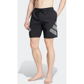 adidas Big Bars Badeshorts Black/White M
