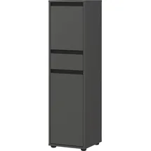 Germania Schrank 2201-547 Graphit, mit Tür- und Schubladendämpfung, 33 x 121 x 34 cm (BxHxT)