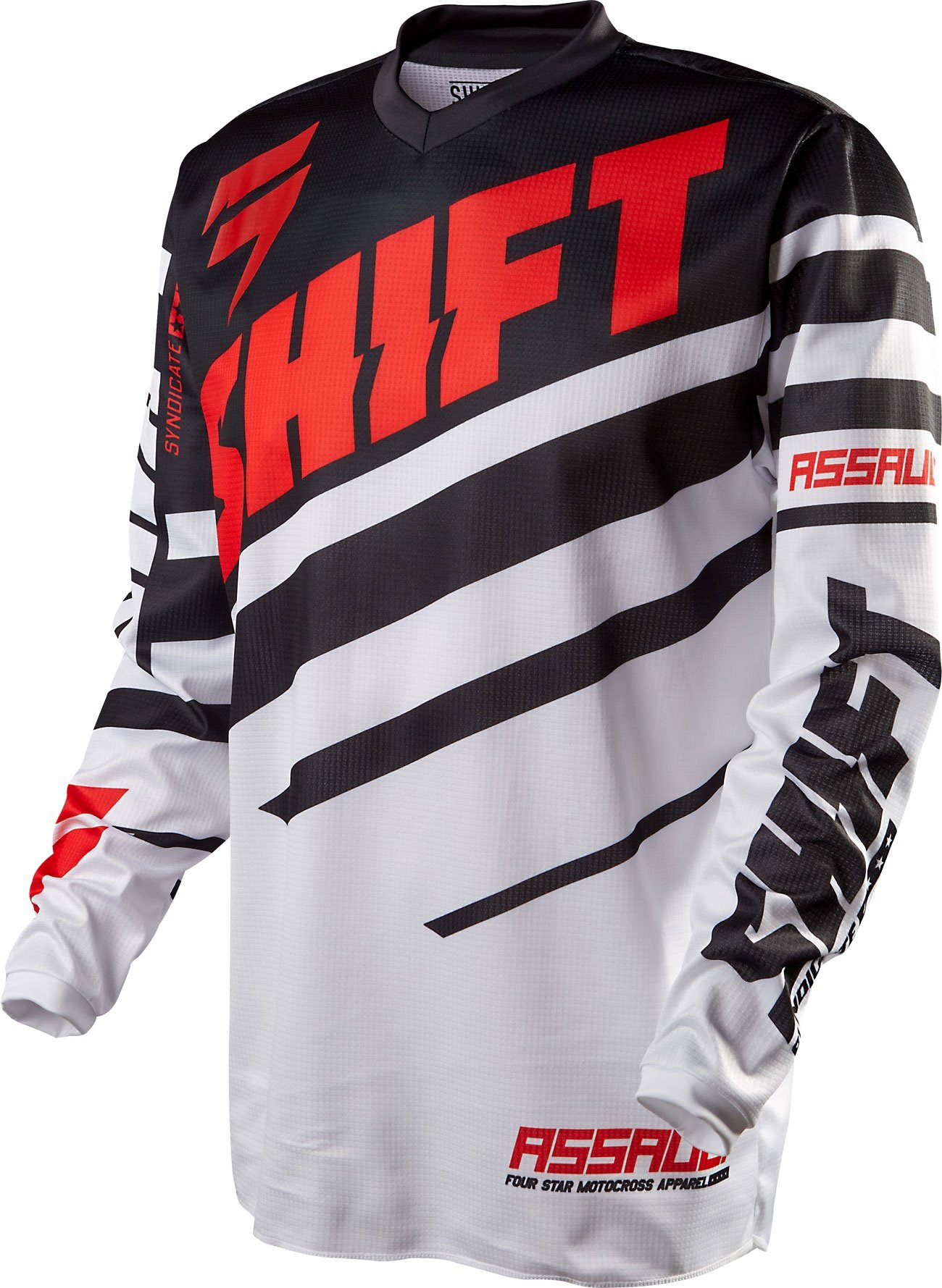 Shift Assault, jersey - Race Noir/Blanc - S