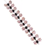 cuhair 12 Stück handgemachte kleine Mini-Kristall-Haarkralle für Frauen Mädchen Hochzeit Haarschmuck (gold)