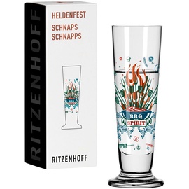 Ritzenhoff & Breker Ritzenhoff Schnapsglas Heldenfest 52 ml Kristall, Kristalloptik Bunt