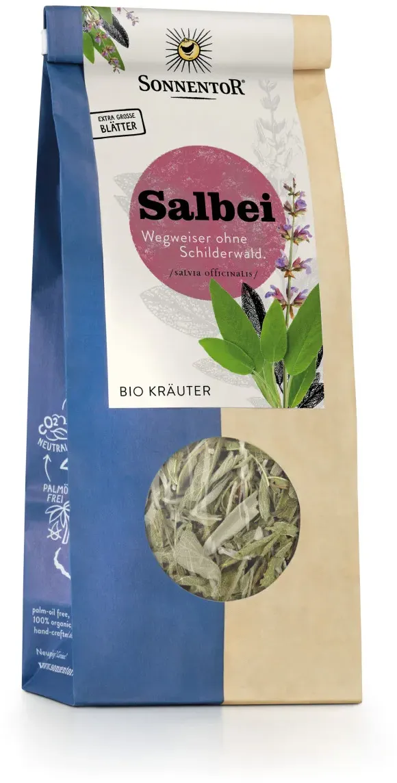 Bio Salbeitee lose 50g von Sonnentor – Wohltuend für Hals, Verdauung und Immunsystem