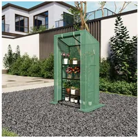 Konifera Foliengewächshaus pulverbeschichtet Grün Folie 0 mm 0,66 m2