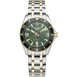 Swiss Alpine Military Quarzuhr 7034.1148SAM in bicolor schwarz 42mm 10ATM