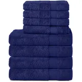 Komfortec Handtuchset 8-tlg. navyblau