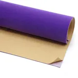 Selbstklebende Samtstoffbögen, 45 x 148 cm, beflockter Vlies-Filz für Schmuckschatulle, Bastelarbeiten, Dekoration, Paket – Lila