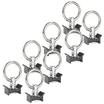 STAHLWERK Zurrösen 8er Set Fitting O-Ring Ösen Zurrringe für Airlineschienen