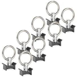 STAHLWERK Zurrösen 8er Set Fitting O-Ring Ösen Zurrringe für Airlineschienen