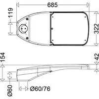 Schuch Straßenleuchte LED-Lampe IP66 8420 lm