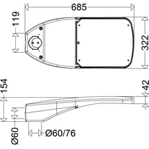 Schuch Straßenleuchte LED-Lampe IP66 8420 lm