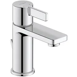 Waschtischmischer Duravit D-Neo S mit Ablaufgarnitur, Ausladung 94 mm, mit Zugstange, chrom - DE1010001010