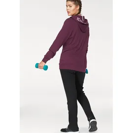 KangaROOS Jogginganzug Set, 2 Stk. Große Größen, Gr. 48, aubergine-schwarz, , 85069204-48