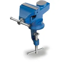 Eberth Mini Schraubstock mit Tischklemme 360 Grad Drehbar 70