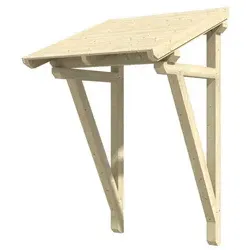 SKANHOLZ Vordach »Potsdam 2«, 176 x 156 cm (BxT), nordische Fichte, natur - beige
