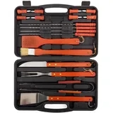 InnovaGoods Grillkoffer 18 Stück schwarz