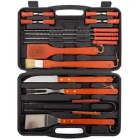 InnovaGoods Grillkoffer 18 Stück schwarz