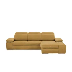 switch Ecksofa  Avilla ¦ gelb ¦ Maße (cm): B: 285 H: 86 T: 187