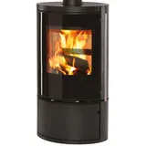 Color Emajl Kaminofen Kolding Dreh, 7,0 kW, Zeitbrand, drehbar schwarz
